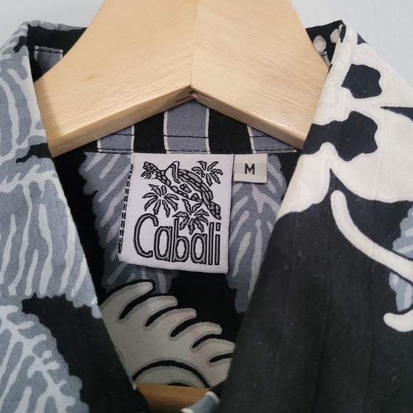 CABALI Tropica Print Button-up Shirt Men's Medium - Picture 2 of 5